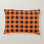 ハロウィーンプレイドアクセント枕 アクセントクッション (裏面)