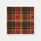 ハロウィーンプレイドコレクションカクテル紙ナプキンス スタンダードカクテルナプキン (正面)