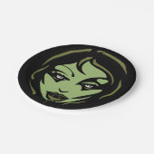 ハロウィーンプレートフェスティバルゾンビガール紙プレート ペーパープレート (アングル)