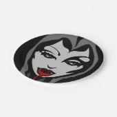 ハロウィーンプレートフェスティバルヴァンパイア紙プレート ペーパープレート (アングル)