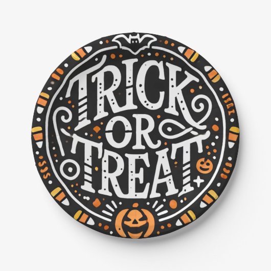 ハロウィーンプレート ペーパープレート (正面)