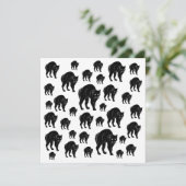 ハロウィーンプロウリングブラックキャットシルエットスケッチ カード (スタンド正面)