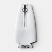 ハロウィーンプロウリングブラックキャットシルエットスケッチ ボトルクーラー (裏面)