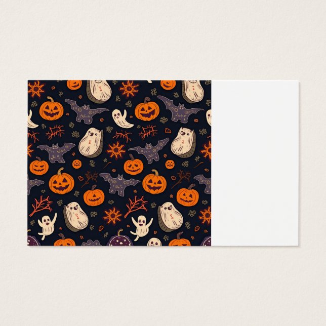 ハロウィーンプロファイルカード (裏面)