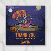 ハロウィーンプールサマウィーン誕生日スクエア フェイバータグ (正面)