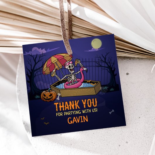 ハロウィーンプールサマウィーン誕生日スクエア フェイバータグ