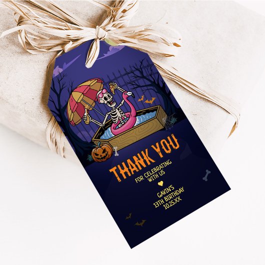 ハロウィーンプールサマウィーン誕生日メッセージカード ギフトタグ