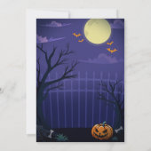 ハロウィーンプールサマーウィン誕生日 招待状 (裏面)