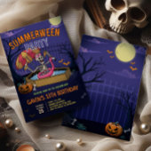 ハロウィーンプールサマーウィン誕生日 招待状