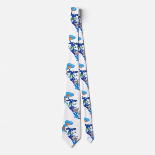 ハロウィーンヘッドレスアラスカンミュシャお洒落ータイ ネクタイ (正面)