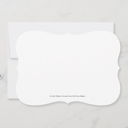 ハロウィーンヘッドレスホースマンパーティの招待状 招待状 (裏面)