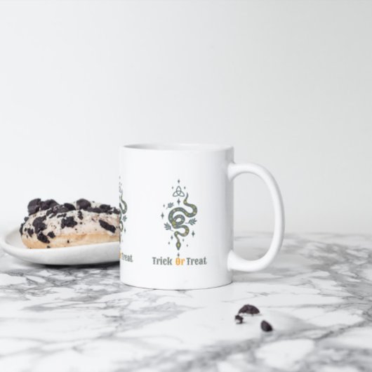 ハロウィーンヘビ，魔女のシンボル コーヒーマグカップ