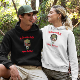 ハロウィーンヘールノーベターレディースゴーストフェイススカル パーカ