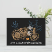 ハロウィーンヘ幽霊のよく出るイライドファームトラクタ幽霊たち 招待状 (スタンド正面)