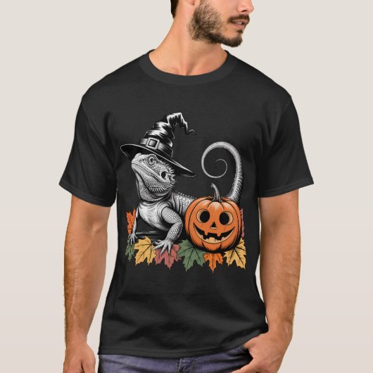 ハロウィーンベアドドラゴン魔法 Tシャツ (正面)