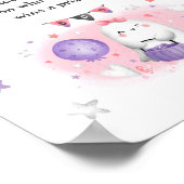 ハロウィーンベイビーシャワーガールピンクゲームおしゃぶり狩り ポスター (角)