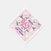 ハロウィーンベイビーシャワーガールピンクリトルブー幽霊 スタンダードカクテルナプキン (角)