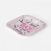 ハロウィーンベイビーシャワーガールピンクリトルブー幽霊 ペーパープレート (傾斜あり)