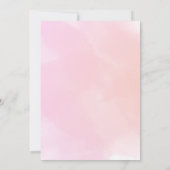 ハロウィーンベイビーシャワーガールピンクリトルブー幽霊 招待状 (裏面)