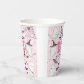 ハロウィーンベイビーシャワーガールピンクリトルブー幽霊 紙コップ (右)