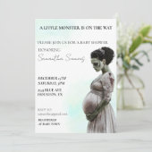 ハロウィーンベイビーシャワーブライドフランケンシュタイン 招待状 (スタンド正面)