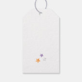 ハロウィーンベイビーシャワーメッセージカード小さなブーボーイ ギフトタグ (裏面)