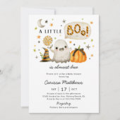 ハロウィーンベイビーシャワー招待状 – 小さなブー 招待状 (正面)