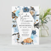 ハロウィーンベイビーシャワー招待状、小さなブー 招待状 (スタンド正面)