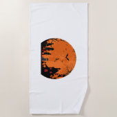 ハロウィーンベクトル ビーチタオル (正面)