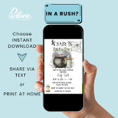 ハロウィーンベビーが赤ちゃんシャワーを醸造している 招待状