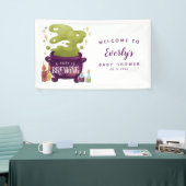 ハロウィーンベビーが醸造シャワーへようこそ 横断幕 (トレードショー)