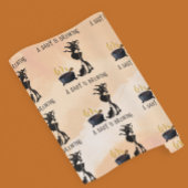 ハロウィーンベビーはブルーイング魔女シャワーオレンジ ラッピングペーパー