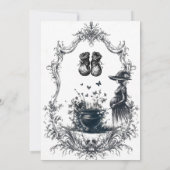 ハロウィーンベビーはブルーボーイベビーシャワー 招待状 (裏面)