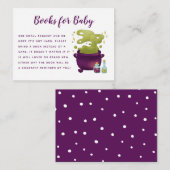 ハロウィーンベビーは赤ちゃんシャワーのブックリクエストを醸造している エンクロージャーカード (正面/裏面)