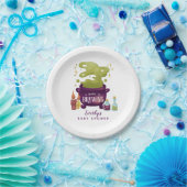 ハロウィーンベビーは魔女の赤ちゃんシャワーを醸造している ペーパープレート (パーティー)