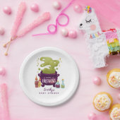 ハロウィーンベビーは魔女の赤ちゃんシャワーを醸造している ペーパープレート (パーティー)