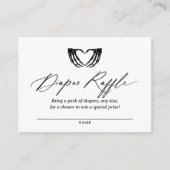 ハロウィーンベビーシャワーおむつラッフルチケット エンクロージャーカード (正面)