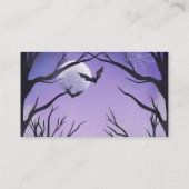 ハロウィーンベビーシャワーおむつラッフルチケット プレイスカード (裏面)