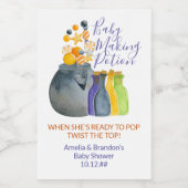 ハロウィーンベビーシャワーお気に入りベビー作り薬 ワインラベル (シングルラベル)