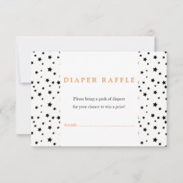 ハロウィーンベビーシャワーオムツブラック招待状 招待状