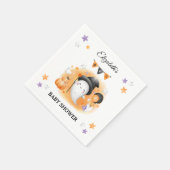 ハロウィーンベビーシャワーカワイイ幽霊紙ナプキンス スタンダードカクテルナプキン (角)