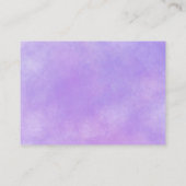 ハロウィーンベビーシャワーガールパープルオムツラッフル エンクロージャーカード (裏面)