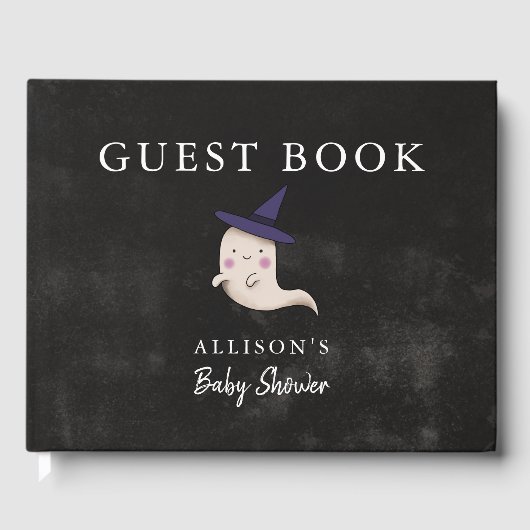 ハロウィーンベビーシャワーガール幽霊 ゲストブック (正面)