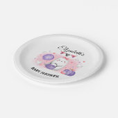 ハロウィーンベビーシャワーガール紙プレート ペーパープレート (アングル)