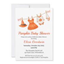 ハロウィーンベビーシャワーガール | リトルウィッチカボチャ