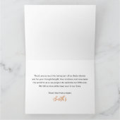 ハロウィーンベビーシャワーサンキューカード サンキューカード (内部)