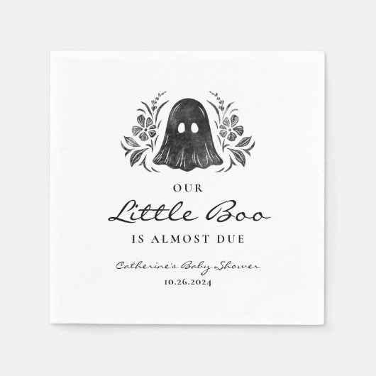 ハロウィーンベビーシャワーナプキン スタンダードカクテルナプキン (正面)