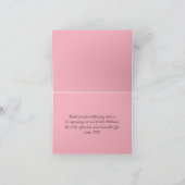 ハロウィーンベビーシャワーパステルピンク サンキューカード (内部)