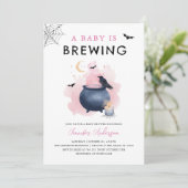 ハロウィーンベビーシャワーベビーが醸造している 招待状 (スタンド正面)