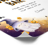 ハロウィーンベビーシャワーミモザバーサイン ポスター (角)